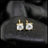 1/2 Carat Lab Grown Diamond Post Earrings in 14K Yellow Gold