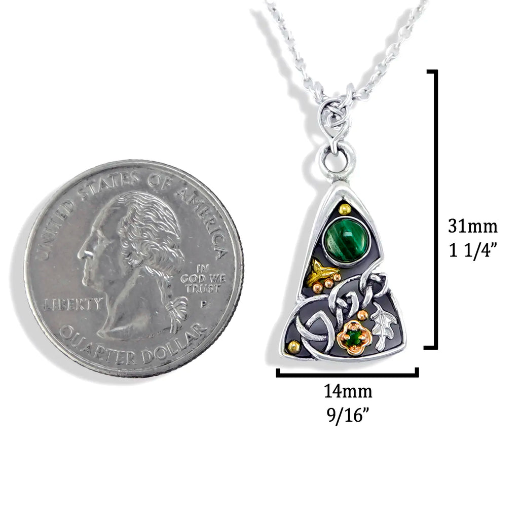 Custom Lucky Malachite Pendant