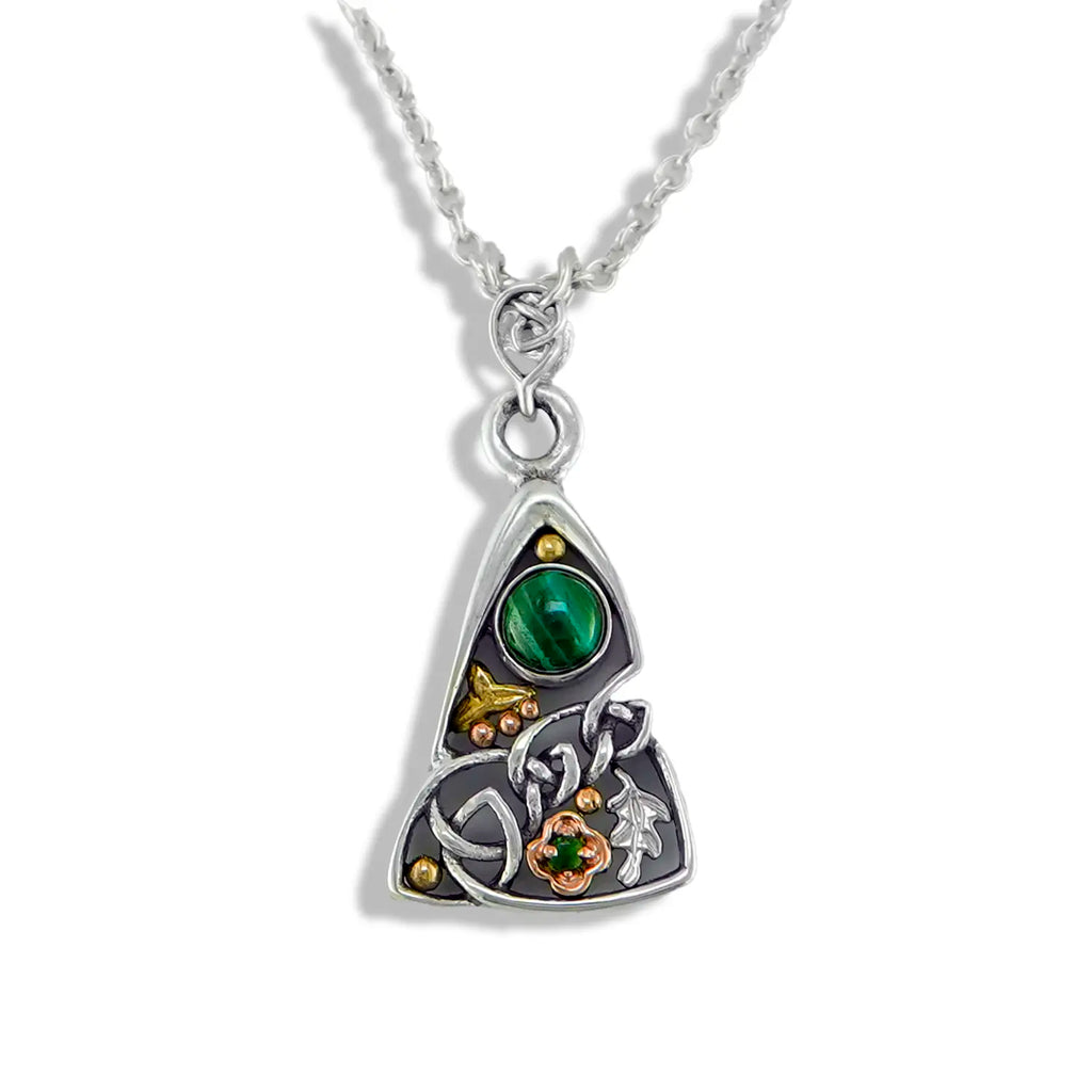 Custom Lucky Malachite Pendant