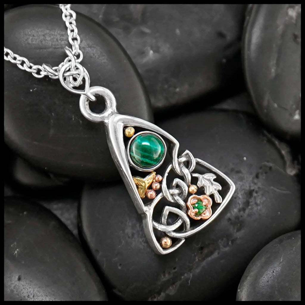 Custom Lucky Malachite Pendant