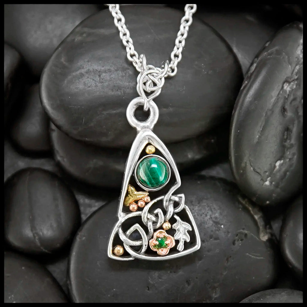 Custom Lucky Malachite Pendant