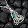Peruvian Opal and Emerald Custom Pendant