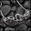 Custom Onyx and Garnet Necklace