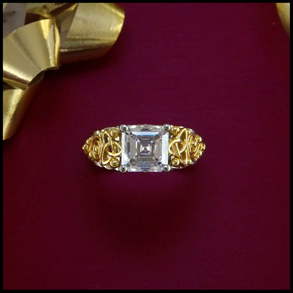 2.51Ct Lab Diamond in 14K White Gold and 18K Yellow Gold