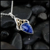 Sodalite Dream Pendants in Sterling Silver and 18K Yellow Gold- Pendant A