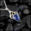 Sodalite Dream Pendants in Sterling Silver and 18K Yellow Gold- Pendant B