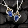 Sodalite Dream Pendants in Sterling Silver and 18K Yellow Gold