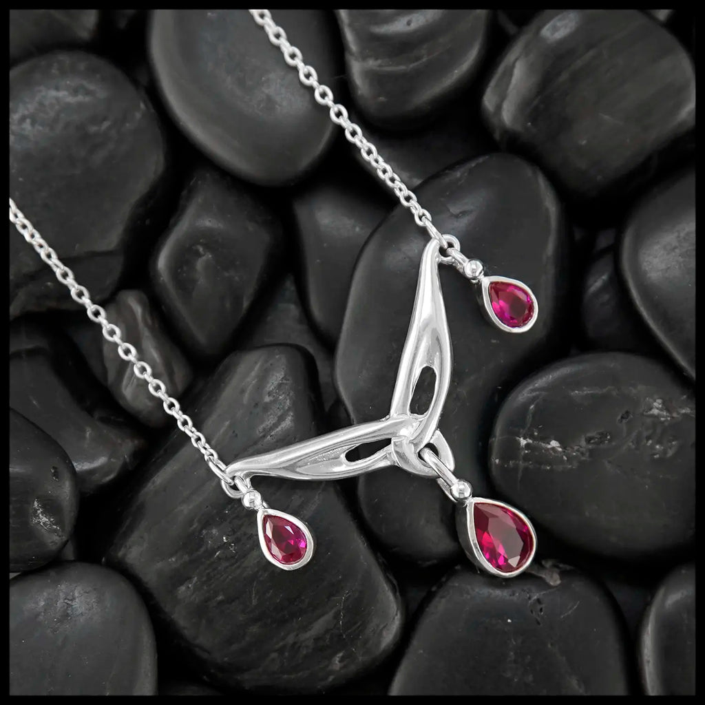 Trinity Tear Drop Necklace