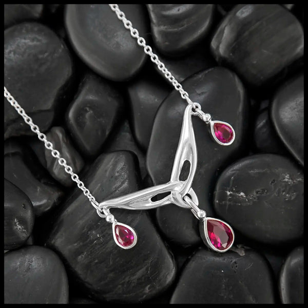 Trinity Tear Drop Necklace