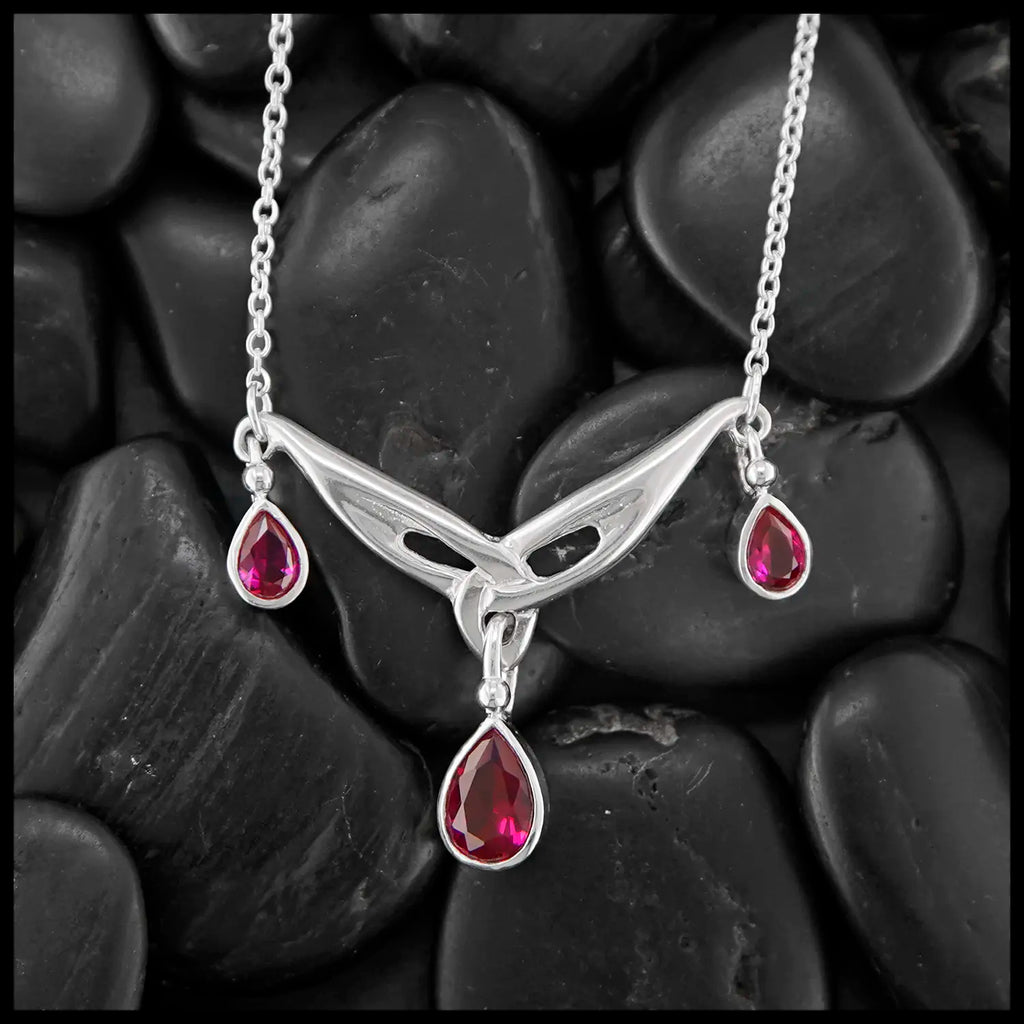 Trinity Tear Drop Necklace