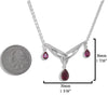 Trinity Tear Drop Necklace