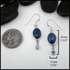 Kyanite and Blue Topaz Drop Earrings in Sterling Silver
32mm x 11mm