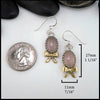 Rose Quartz Drop Earrings in Sterling Silver and 18K Gold
27mm x 11mm