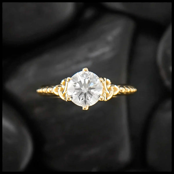 Trinity Knot Lab Diamond Ring with 1 Carat Lab Created Diamond