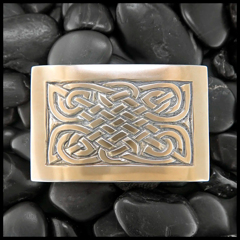 Limited Edition St. Andrew's Knot Belt Buckle in White Brass