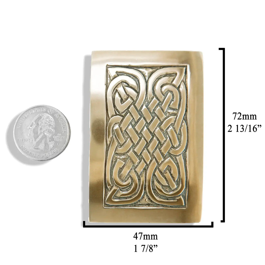 Limited Edition St. Andrew's Knot Belt Buckle in White Brass