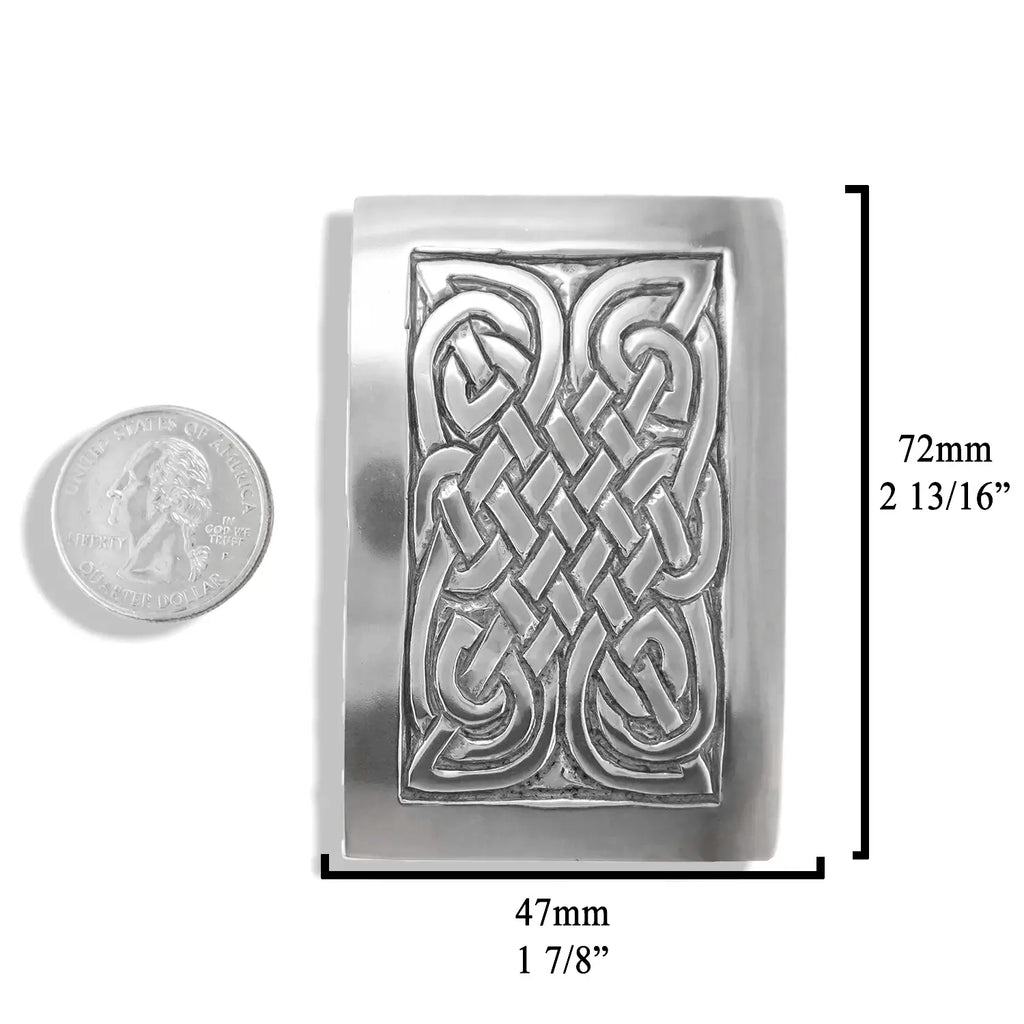 St. Andrew Knot Belt Buckle in Sterling Silver