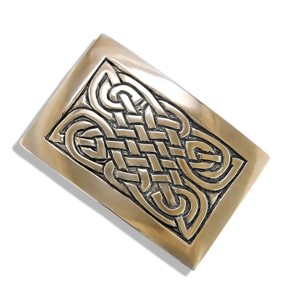 Limited Edition St. Andrew's Knot Belt Buckle in White Brass