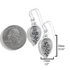 Irish Shamrock Earrings in Silver