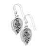 Irish Shamrock Earrings in Silver