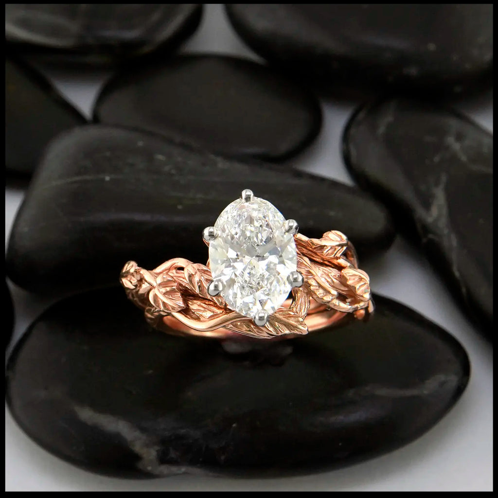 Lab Grown Diamond set in 14K Rose Gold