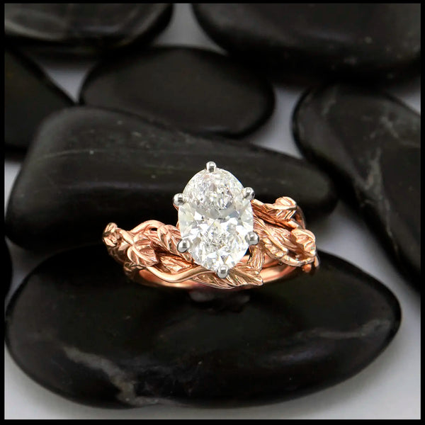 Lab Grown Diamond set in 14K Rose Gold
