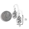 Claddagh and Shamrock Earrings in Silver