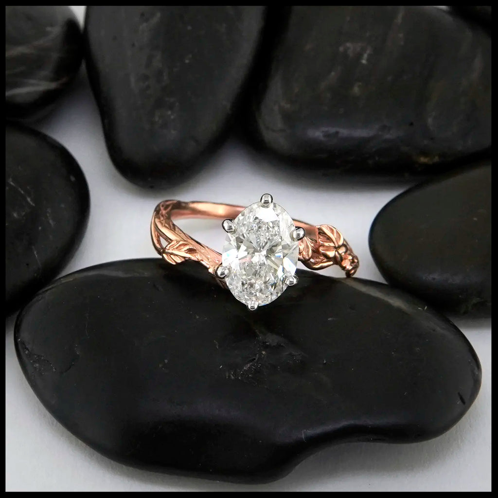 Lab Grown Diamond set in 14K Rose Gold