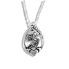 Claddagh and Shamrock Pendant in Silver