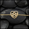 Robin's Heart Chain Bracelet in 14K Gold