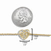 Robin's Heart Chain Bracelet in 14K Gold