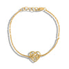 Robin's Heart Chain Bracelet in 14K Gold