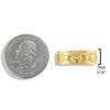 Claddagh Band In Three Widths in Gold- Medium