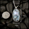 Dendritic Opal Owl Pendant in Sterling Silver
50mm x 25mm
