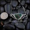 Bloodstone Forest Pendant in Sterling Silver
24mm x 56mm