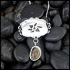 Petrified Wood Pendant in Sterling Silver and 18/14K Yellow and Rose Gold