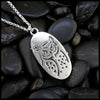 Dendritic Opal Owl Pendant in Sterling Silver