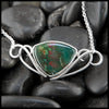 Bloodstone Forest Pendant in Sterling Silver