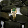 Green Tourmaline Frame Ring in 14K Gold