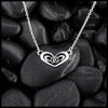 Gossamer Heart Necklace in Sterling Silver