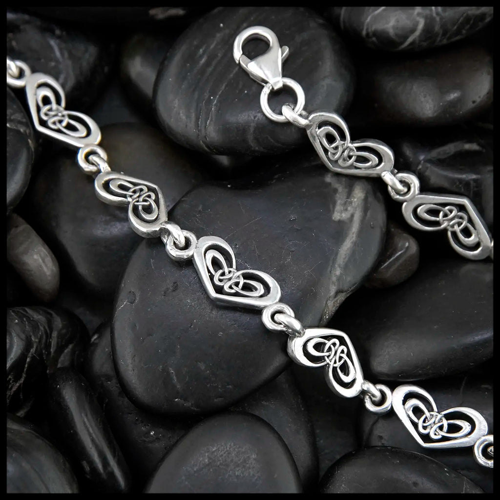 Gossamer Heart Bracelet in Sterling Silver