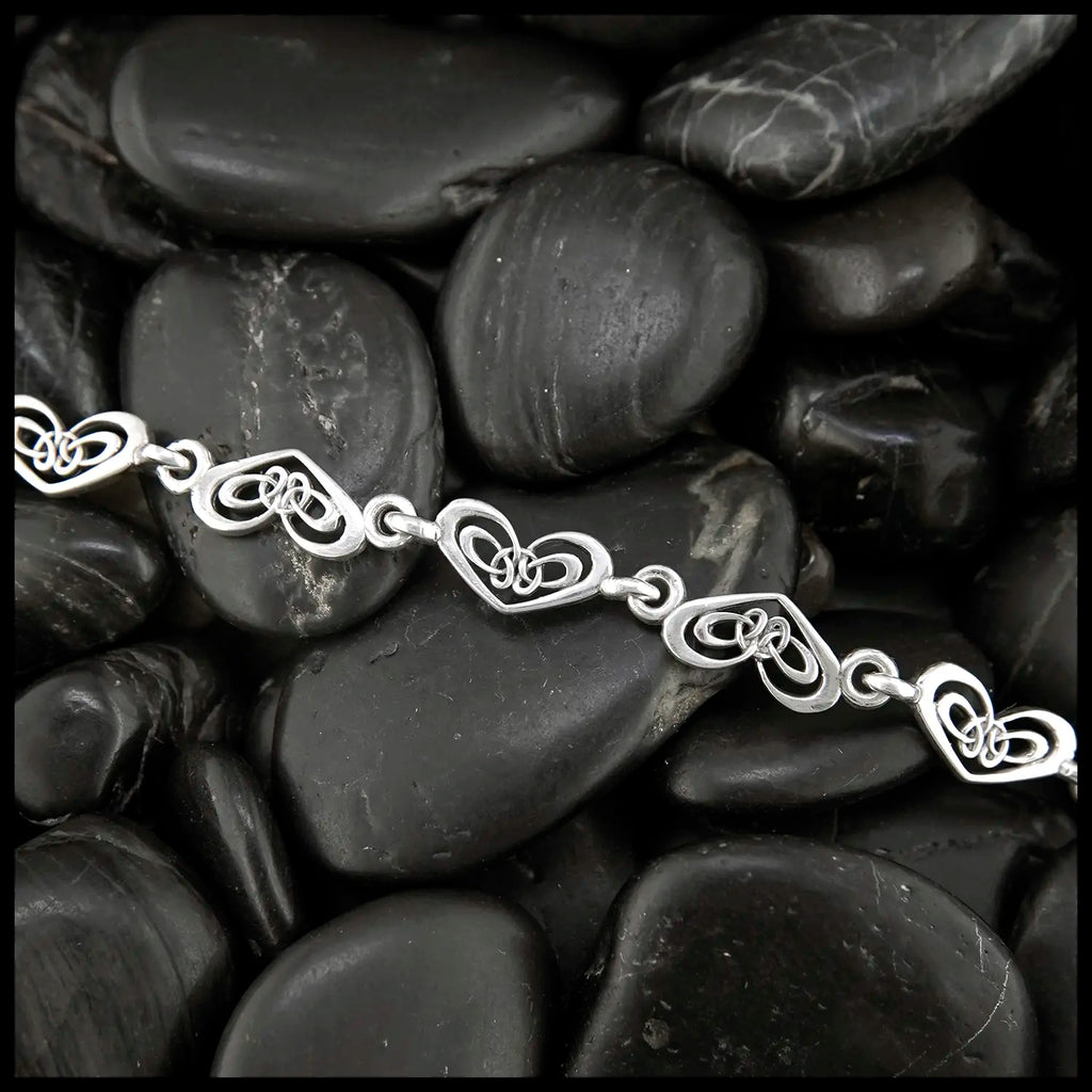 Gossamer Heart Bracelet in Sterling Silver