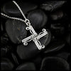 St. Brigid's Swirl Cross in Sterling Silver