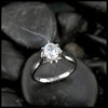 The Álainn Ring- 14K White Gold, 1 Carat Oval Lab Diamond