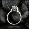 The Álainn Ring- 14K White Gold, 1 Carat Oval Lab Diamond