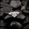 The Álainn Ring- 14K White Gold, 1 Carat Oval Lab Diamond