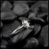 The Álainn Ring- 14K White Gold, 1 Carat Oval Lab Diamond