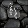 Gossamer Heart Drop Earrings in Sterling Silver