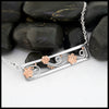 Sterling Silver Snowflake Bar Pendant