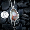 Crazy Lace Agate Pendant in Sterling Silver